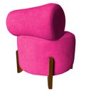 Ver imagem 4 de Poltrona Decorativa Mônaco Veludo Rosa Pink
