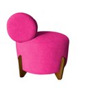 Ver imagem 3 de Poltrona Decorativa Mônaco Veludo Rosa Pink