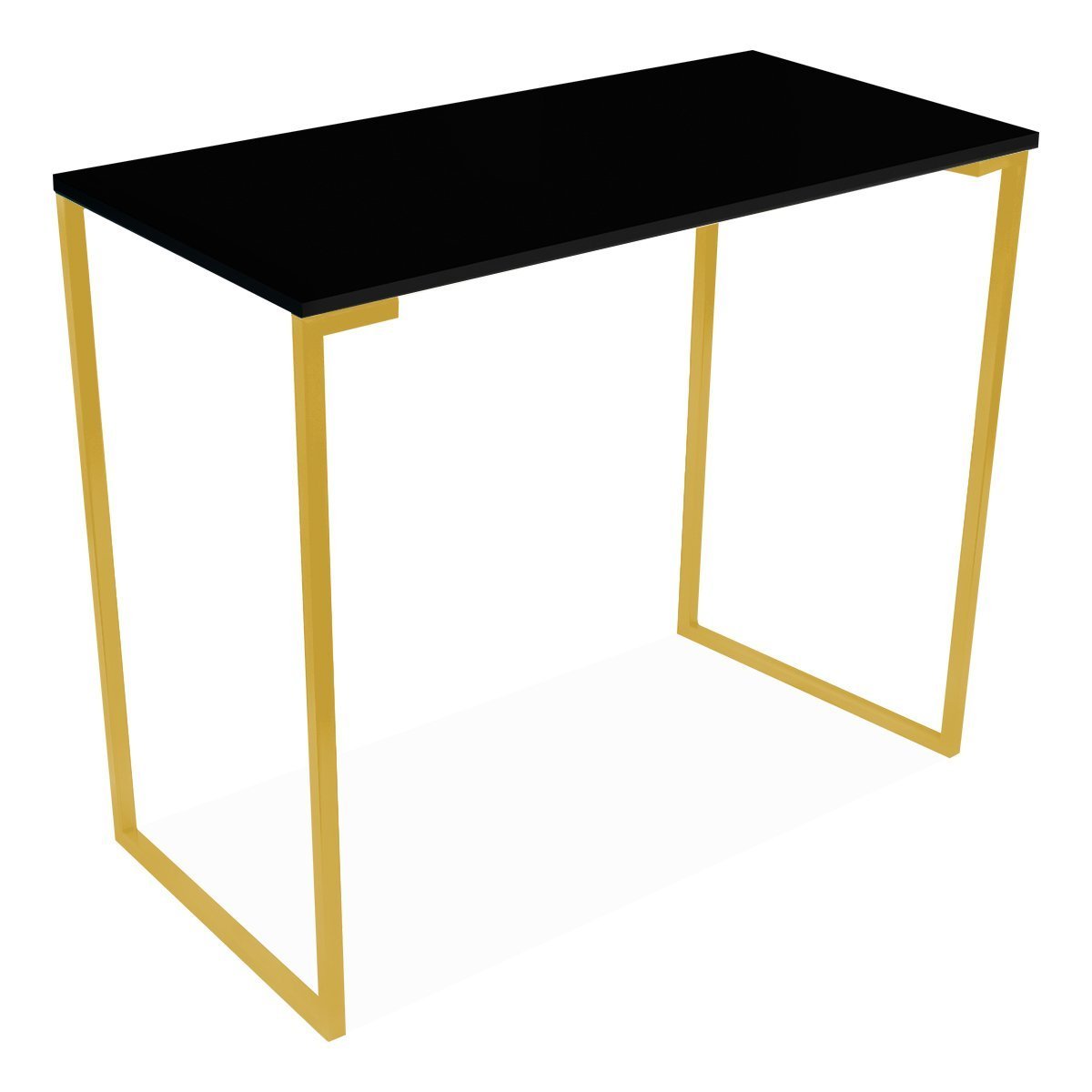 Mesa Aparador Industrial Cantinho Café 90cm Dourado e Preto - 2