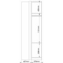 Ver imagem 5 de Guarda Roupa de Canto Reto 1 Porta Elegance