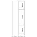 Ver imagem 5 de Guarda Roupa de Canto Reto 1 Porta Elegance