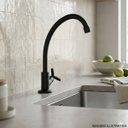 Ver imagem 2 de Torneira Cozinha Bancada Tríade 1/4 de Volta 27045 Meber - Preto
