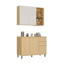 Ver imagem 3 de Cozinha Compacta 100 Mdf 2 Peças com Tampo 120cm Aura Luciane Móveis