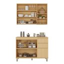 Ver imagem 4 de Cozinha Compacta 100 Mdf 2 Peças com Tampo 120cm Aura Luciane Móveis