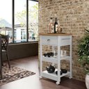 Ver mais imagens de Aparador Carrinho Café 1 Gaveta 45 Cm Ba130 Branco Dtall