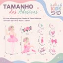 Ver imagem 3 de Adesivo Parede Bailarina Encantada Rosa para Quarto Infantil:Modelo 1