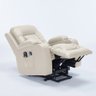 Poltrona do Papai Austin Elétrica Lift Reclinável Sala de Estar Aquecimento Massagem Pu Bege G94 - G - 1