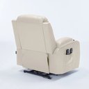 Ver mais imagens de Poltrona do Papai Austin Elétrica Lift Reclinável Sala de Estar Aquecimento Massagem Pu Bege G94 - G