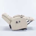 Ver imagem 7 de Poltrona do Papai Austin Elétrica Lift Reclinável Sala de Estar Aquecimento Massagem Pu Bege G94 - G