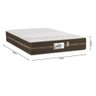 Cama Box Baú Casal Colchão Molas Flora Gazin + Box Sintético 52x138x188 Marrom - 7