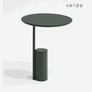 Mesa de Apoio Pistão - Tampo Laca - Base Aço Carbono - Altura 50cm