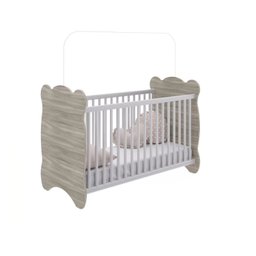 Quarto De Bebê Completo Berço Com Guarda Roupa 3 Portas 2 Gavetas 2 Nichos Algodao Doce - 5