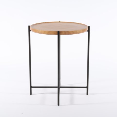 Mesa Lateral Gold 39,5 Cm X 50 Cm Tauari - Preto