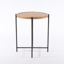 Ver imagem 1 de Mesa Lateral Gold 39,5 Cm X 50 Cm Tauari - Preto
