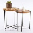 Ver imagem 2 de Mesa Lateral Gold 39,5 Cm X 50 Cm Tauari - Preto