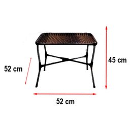 Conjunto 2 Cadeiras e Mesa de Centro Junco Varanda - 3