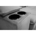 Ver imagem 4 de Sofá 2,54 Metros Reclinável Gralha Azul Ferrara, Veludo - 3016