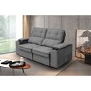 Ver imagem 5 de Sofá 2,54 Metros Reclinável Gralha Azul Ferrara, Veludo - 3016