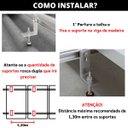 Ver mais imagens de Kit Estrutura Fixador Linha C 1,20m para 1 Placa Solar Alumínio Inox Telha Fibro Ondulada Viga Madei