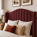 Ver imagem 2 de Cabeceira Cama Box Casal King 195cm Zoe Estofada Suede Moderna