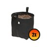 Kit 2 Vasos Plantas Frutíferas Feltro 30 Litros Alças Preto - 2