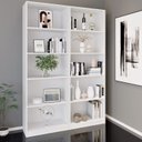 Ver imagem 1 de Kit 2 Estantes para Livros Multiuso 5 Nichos 175cmx104cm Montreal Yescasa