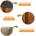 Ver imagem 6 de Conjunto Sala de Jantar Mesa Olímpia 90cm Mdf Canto Reto e 4 Cadeiras Liz Moderna