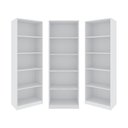 Ver imagem 3 de Kit 3 Estantes para Livros Multiuso 5 Nichos 175cmx156cm Montreal Yescasa