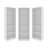 Kit 3 Estantes para Livros Multiuso 5 Nichos 175cmx156cm Montreal Yescasa - 3