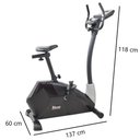 Ver imagem 3 de Bicicleta Ergométrica Profissional Magnética Polibike 4600 para Academia Painel 9 Funções Preto