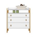 Ver imagem 3 de Cômoda Fantasia 3 Gavetas com Nicho Mdp/mdf Qmovi