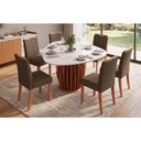 Ver imagem 1 de Mesa Sala Jantar Tokyo + 6 Cadeiras Julia Freijo DJ Móveis