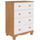 Ver imagem 2 de Cômoda Junior Simples 4 Gavetas 100% Mdf Faura