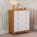Ver imagem 5 de Cômoda Junior Simples 4 Gavetas 100% Mdf Faura