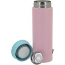 Ver imagem 2 de Just Life Garrafa Térmica 20x6x6cm 450ml Inox Rosa Parede Dupla