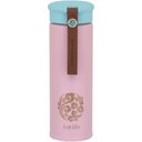 Ver imagem 3 de Just Life Garrafa Térmica 20x6x6cm 450ml Inox Rosa Parede Dupla