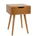 Ver imagem 2 de Mesa de Cabeceira 1 Gaveta Retrô Bege