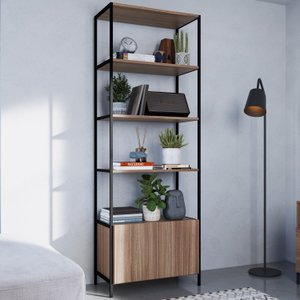 Estante 6 Prateleiras 2 Portas Estrutura de Aço Artetube Art in Móveis