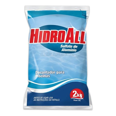 Sulfato de Alumínio Decantador para Piscinas 2kg Hidroall