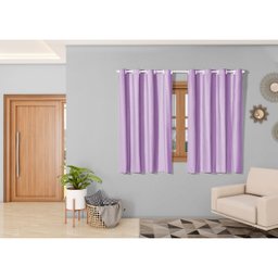Cortina Blackout 2,80m X 1,60m Corta 100% a Luz para Sala Quarto Janela Cozinha Blecaute Lilás - 2