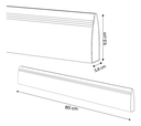 Ver imagem 3 de Protetor Saia de Porta Pvc Facilit 80cm - Branco