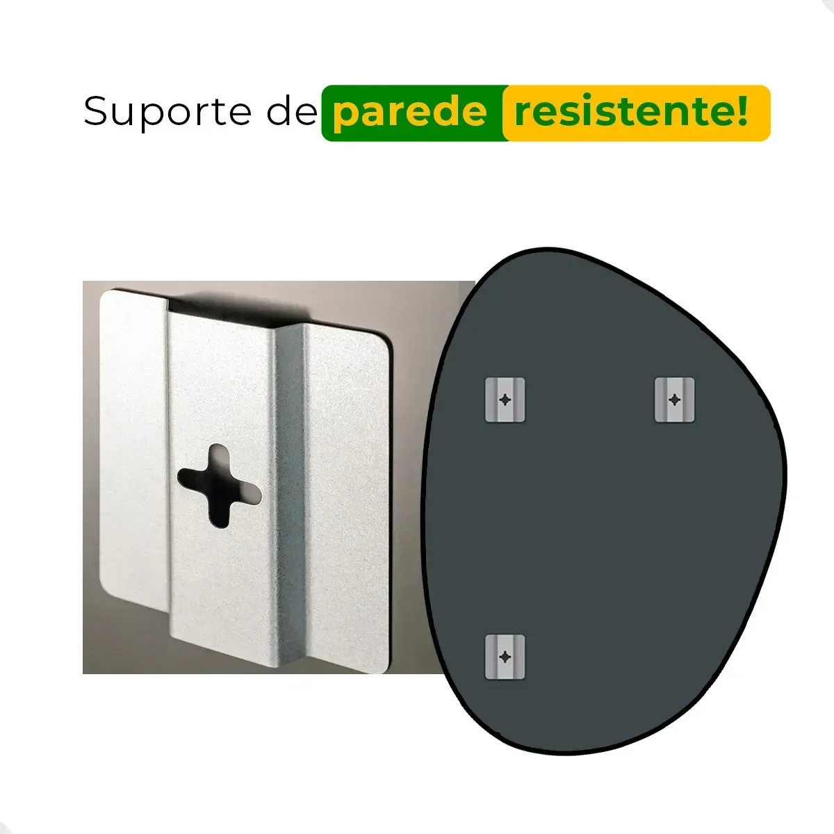 Ver imagem 6 de Espelho Decorativo de Parede Orgânico com Led Frio Mod. Nuvem 55x75 para Sala Quarto Banheiro Hall