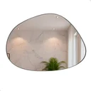 Ver imagem 2 de Espelho Decorativo de Parede Orgânico com Led Frio Mod. Nuvem 55x75 para Sala Quarto Banheiro Hall