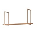 Ver imagem 1 de Prateleira Decorativa Sala Estar Suspensa Eloise 1.25cm Freijo - Mgm