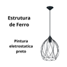 Pendente para Teto Ferro Luminária Aramado - 4