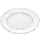 Ver imagem 7 de Kit 6 Pratos Rasos de Cristal Pearl Wolff 28cm Redondo Borda Bolinhas Refeição