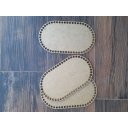 Ver imagem 5 de Kit 10 Base Ovalada 14x24 Cm Mdf para Cesto Crochê Fio de Malha