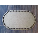 Ver imagem 3 de Kit 10 Base Ovalada 14x24 Cm Mdf para Cesto Crochê Fio de Malha