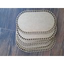 Ver imagem 4 de Kit 10 Base Ovalada 14x24 Cm Mdf para Cesto Crochê Fio de Malha