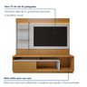 Rack com Painel para TV até 65 Polegadas 100% MDF com LED Granada - 2